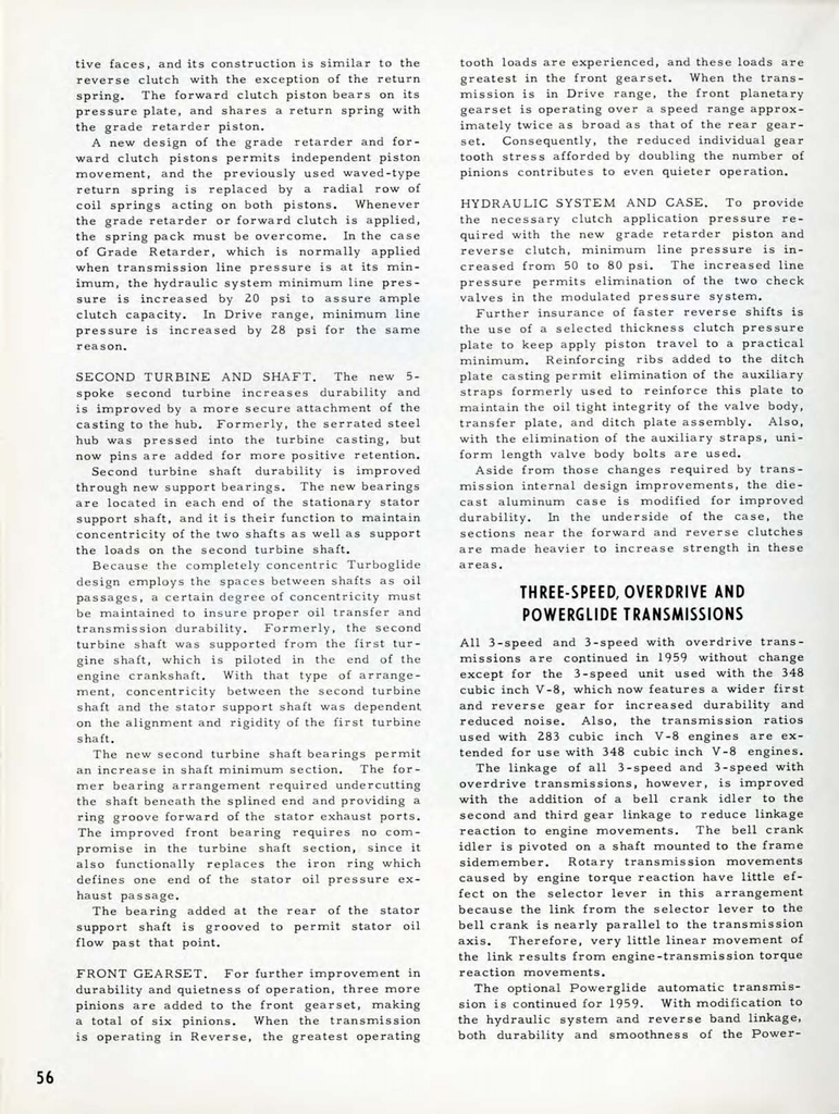1959 Chevrolet Engineering Features Booklet Page 20